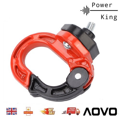 Red black aluminium hook - aluminium, aovo